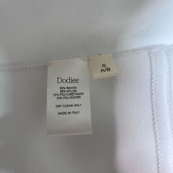 NEW Dodiee Dress Anne Sculpt Knit Mini Dress White Size S - Picture 13 of 14